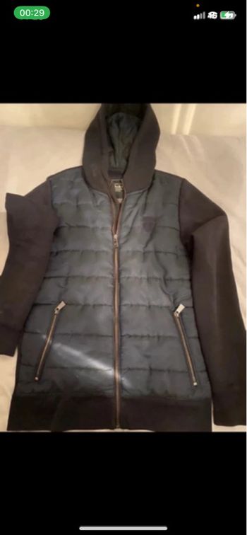 veste Redskins à capuche bleue