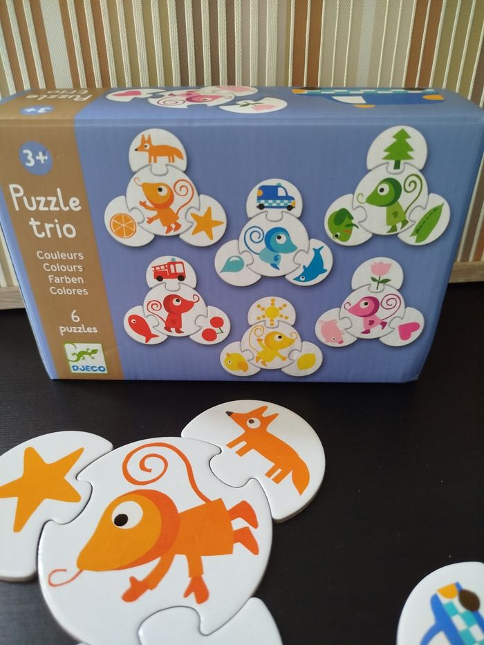 Djeco Puzzles Trio Les couleurs - photo numéro 4