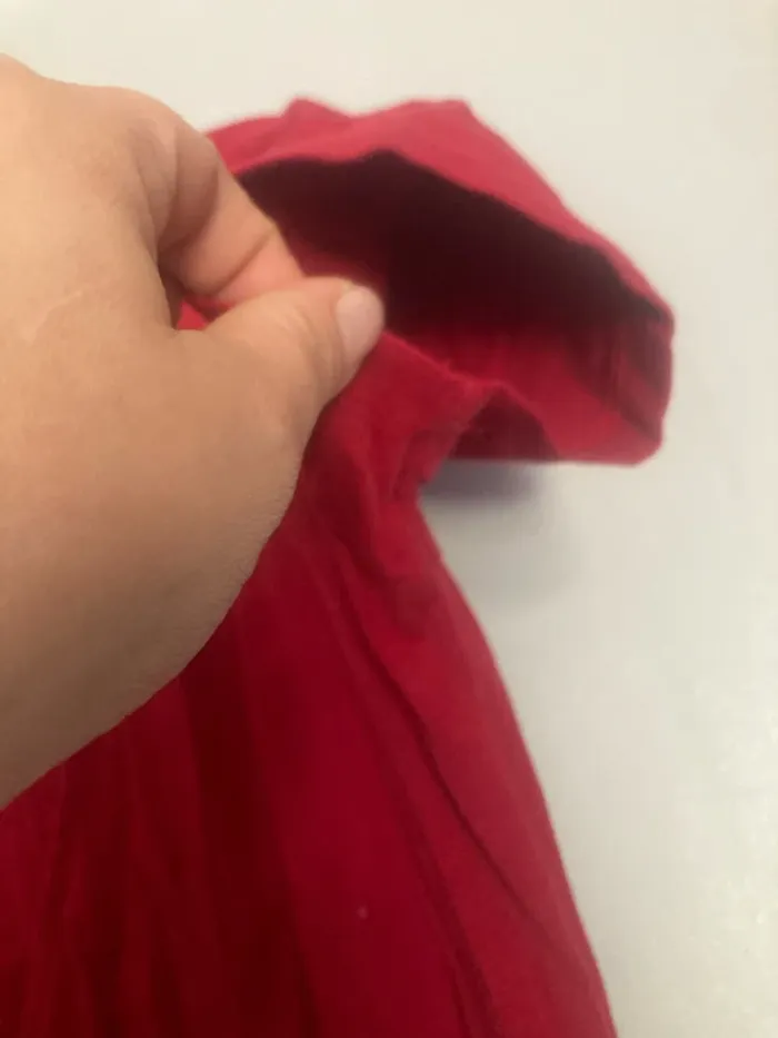 Top rouge croisé Streetwear Society – Taille L – décolleté en V, ajustable côté gauc - photo numéro 5