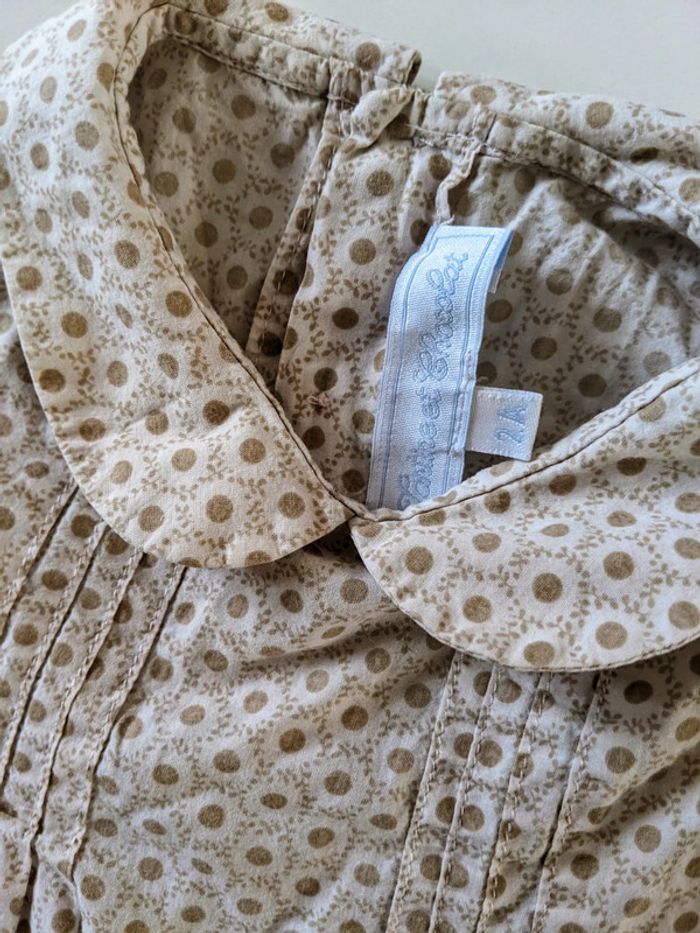 Lot de 2 blouses tuniques Tartine et chocolat et Gémo 24 mois fille - photo numéro 3