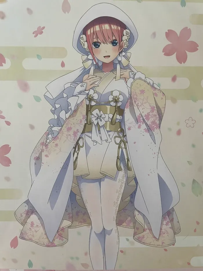 The Quintessential Quintuplets – Visual Board Ichika Nakano Ichiban Kuji Bride Style 18 x 26 cm - photo numéro 2
