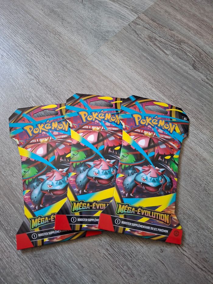 Lot de 3 booster Pokemon Mega Évolution