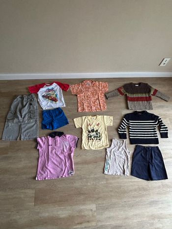 Lot vêtements garçon 5 ans – T-shirts, polo, pulls, shorts, Cars, été/hiver