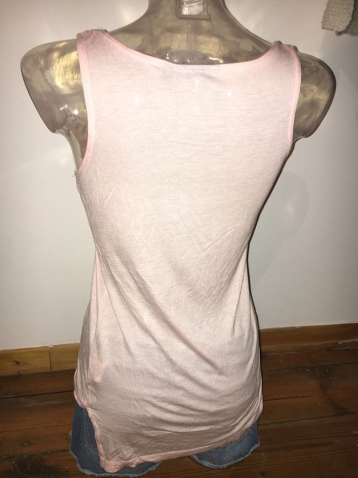 Débardeur femme rose poudré kiabi M - photo numéro 3