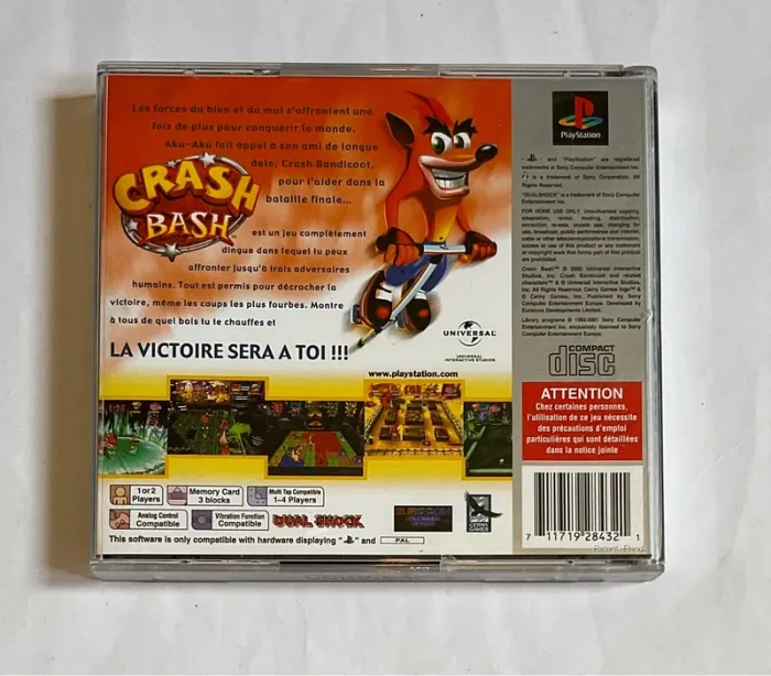 Jeu Sony PS1 Crash Bandicoot - photo numéro 2