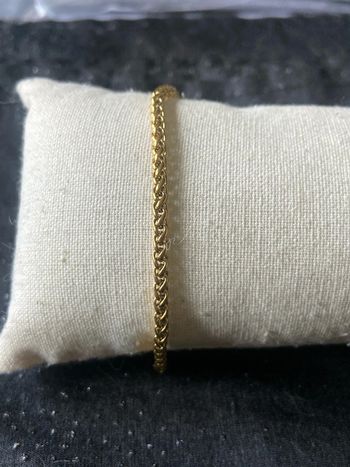 Bracelet chaîne élégante dorée