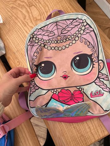 Sac à dos MGA poupée lol surprise sirène cartable enfant fille