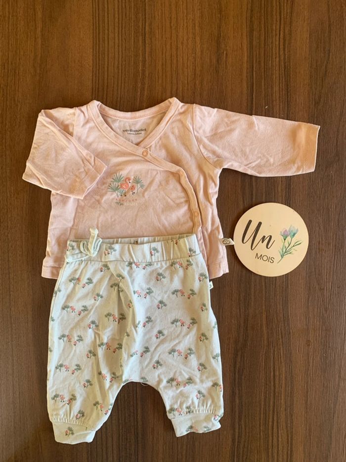 Ensemble Vertbaudet fille 1 mois