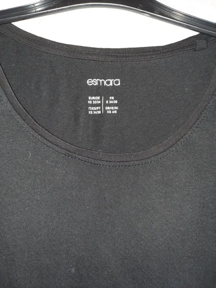 Robe tee shirt noire 34/36 - photo numéro 2