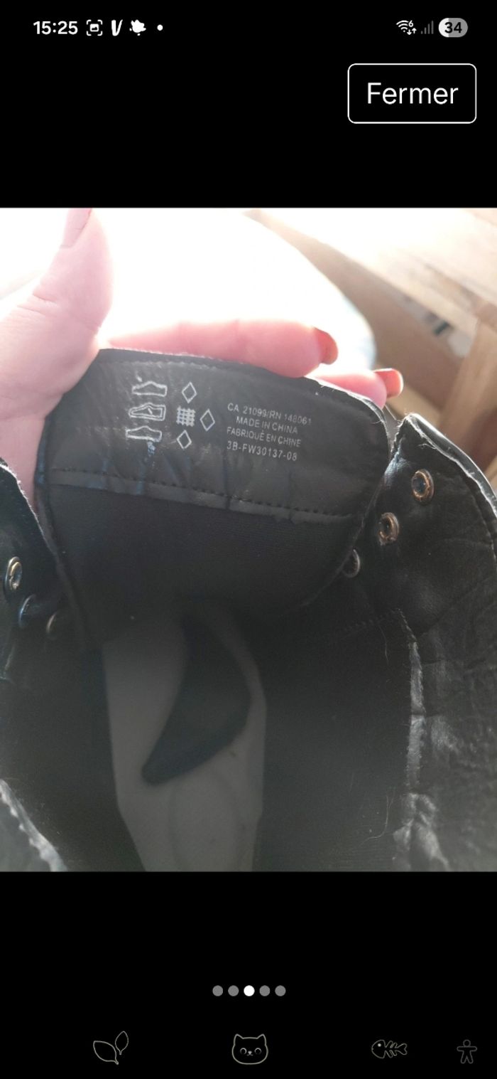 Boots militaires ARDENE style Dr Martens. - photo numéro 3