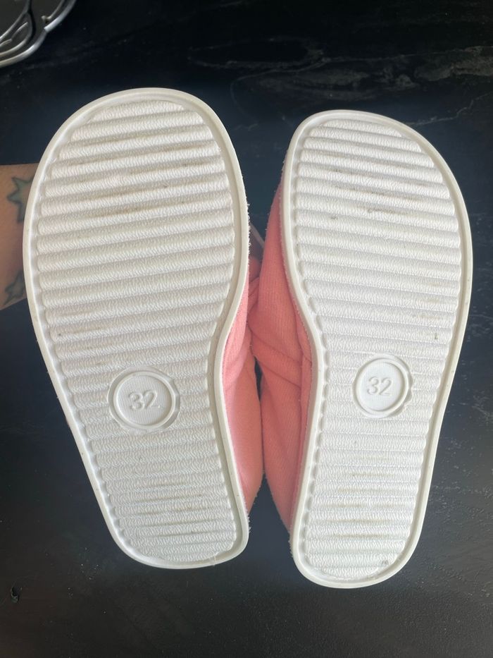 Chaussons fille 32 chat rose - photo numéro 3