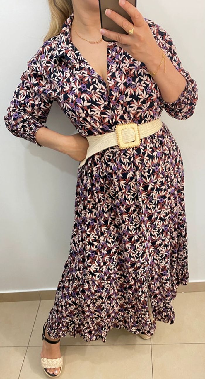 Robe chemise longue imprimée Taille 36-38