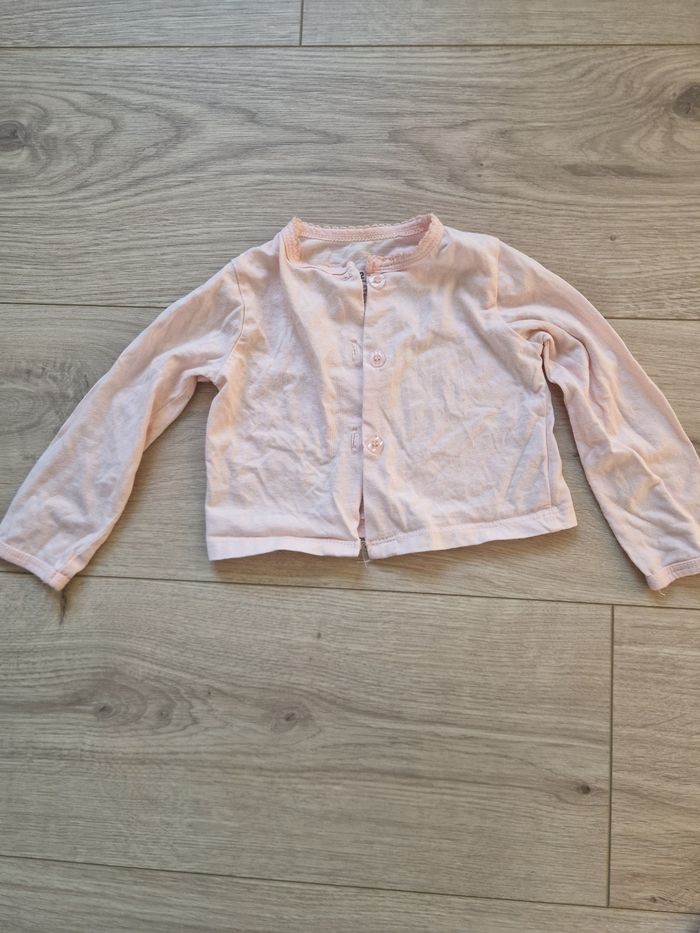 Lot de 2 gilets bébé fille 12 mois - photo numéro 2