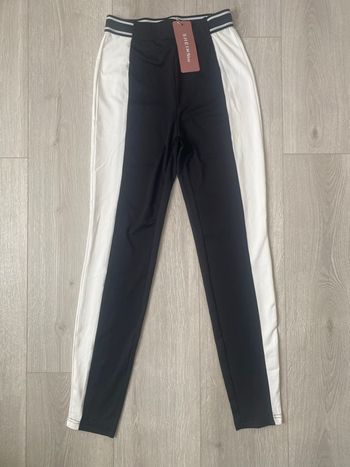 Legging bicolore noir & blanc XS