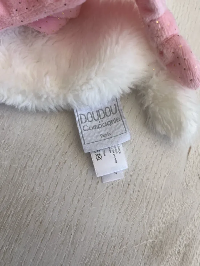 Doudou plat Lucie la licorne - photo numéro 2