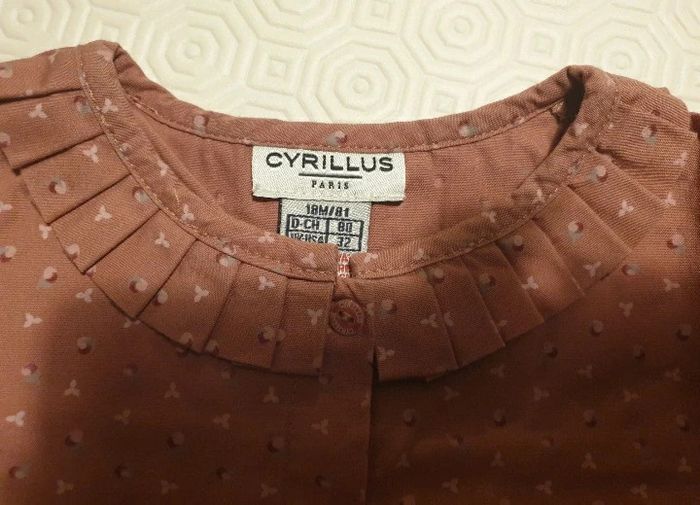 Blouse chemise à col Cyrillus 18 mois - photo numéro 3