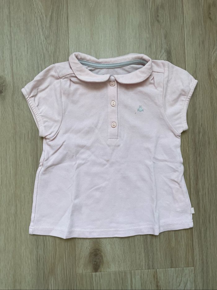 Polo Obaïbi rose fille 18 mois