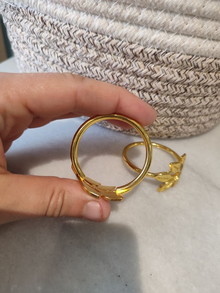 Deux ronds de serviettes ou anneaux à rideaux - photo numéro 3