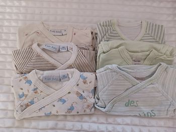 Lot de 6 bodys 1 mois