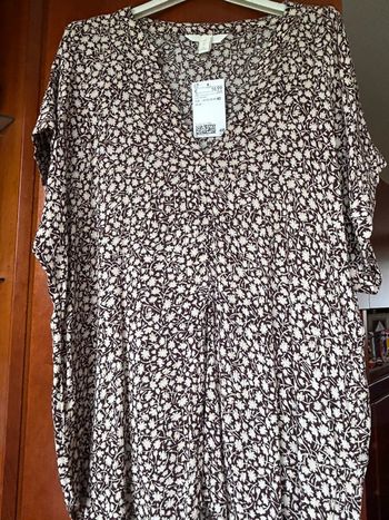 Blouse manches courtes fleurie 42 H&M neuve