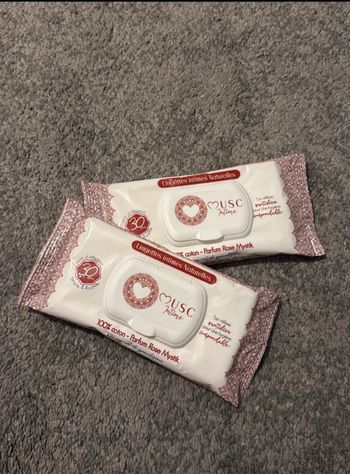 Lingettes nettoyante Musc intime 