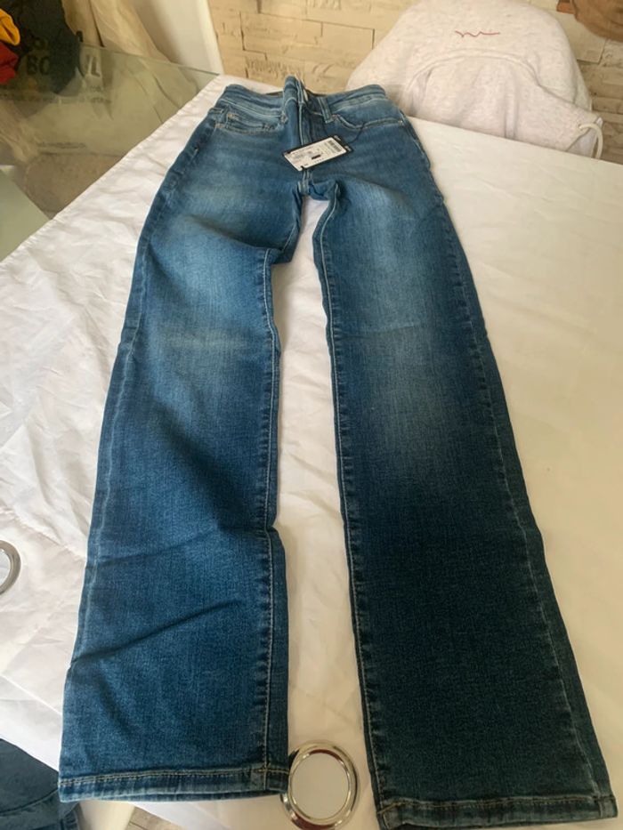 Jean vera moda taille XS bleu foncé straight - photo numéro 2