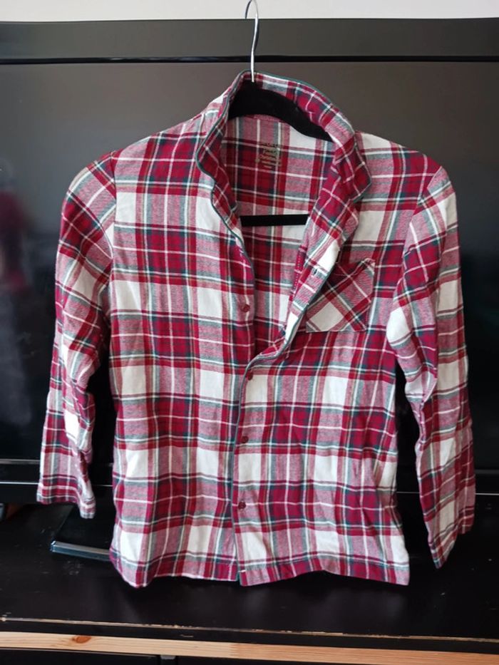 Ensemble pyjama à carreaux taille 12 ans - photo numéro 2