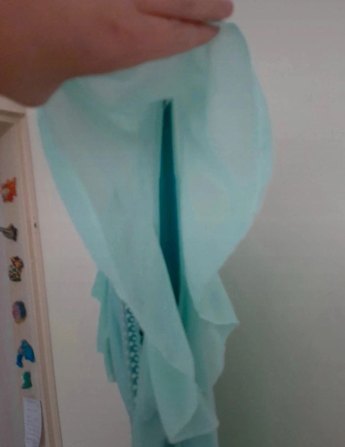 Robe fluide turquoise - photo numéro 5