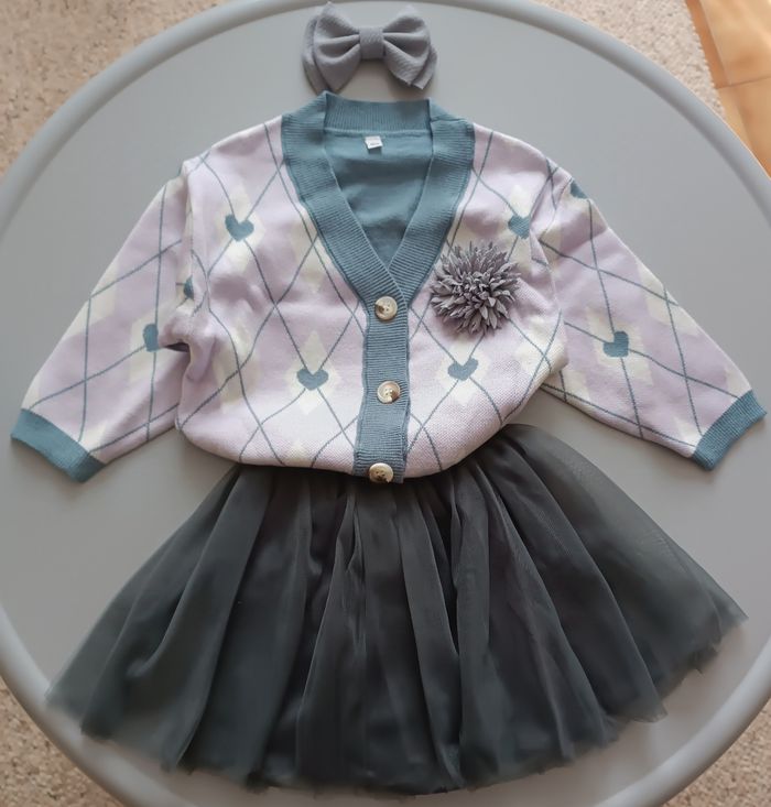 Ensemble élégant 3 pièces fillette 18mois