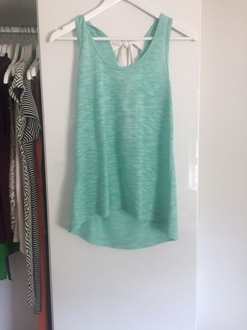 Débardeur vert menthe TU