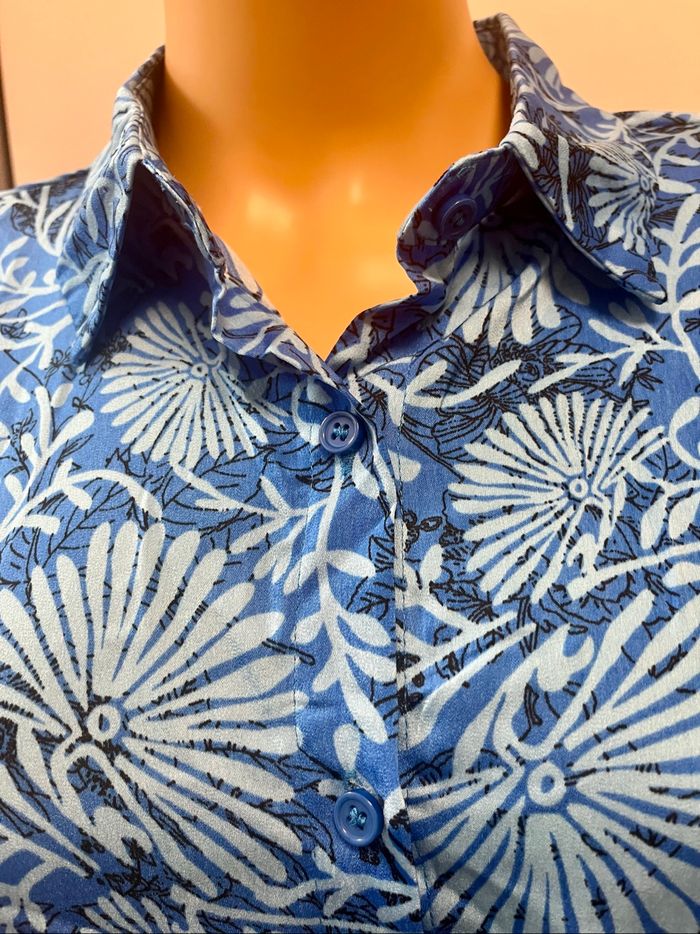 Chemise ML turquoise - photo numéro 3