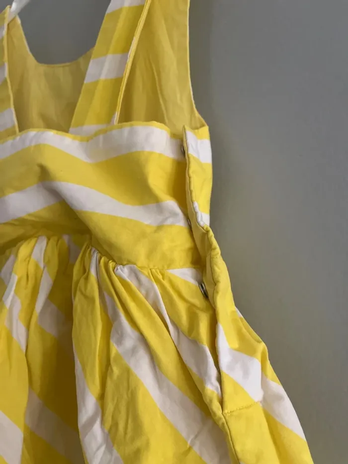 Robe réversible jaune et blanche taille 3 ans - photo numéro 8