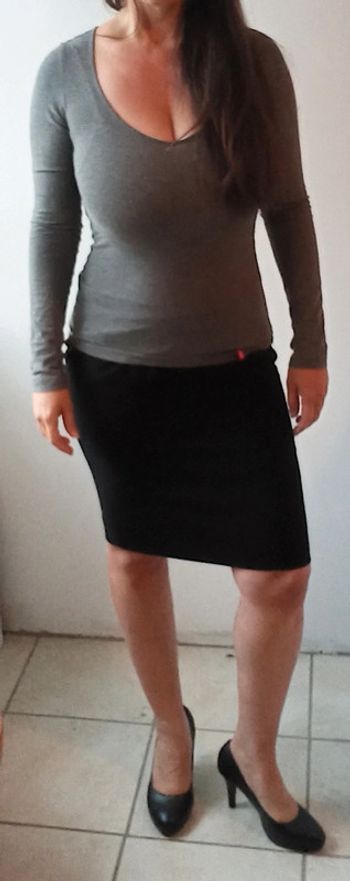 Jupe de tailleur noir