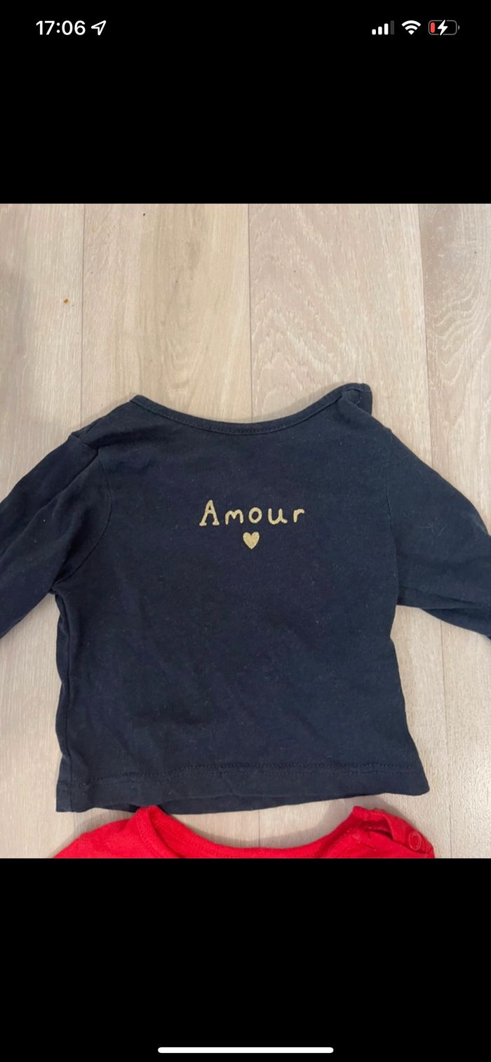 Lot 2 T-shirt manches longues - photo numéro 2