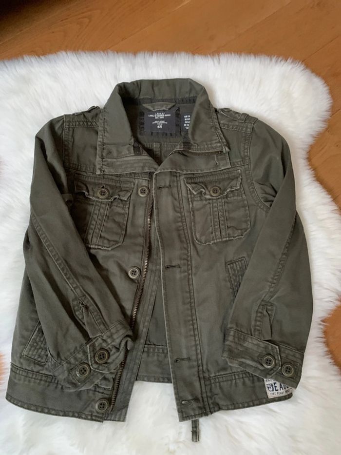 Jolie veste militaire kaki taille 5/6ans - photo numéro 2