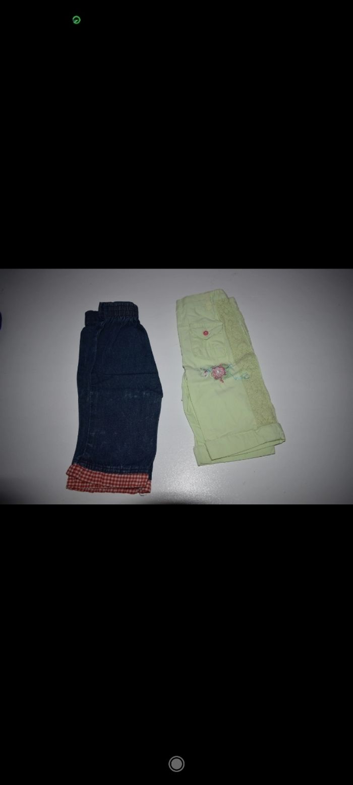Lot de 2 pantalons fille 3 mois