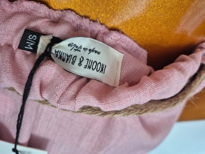 Pantalon Rose Palazzo Femme Taille S/M - photo numéro 3