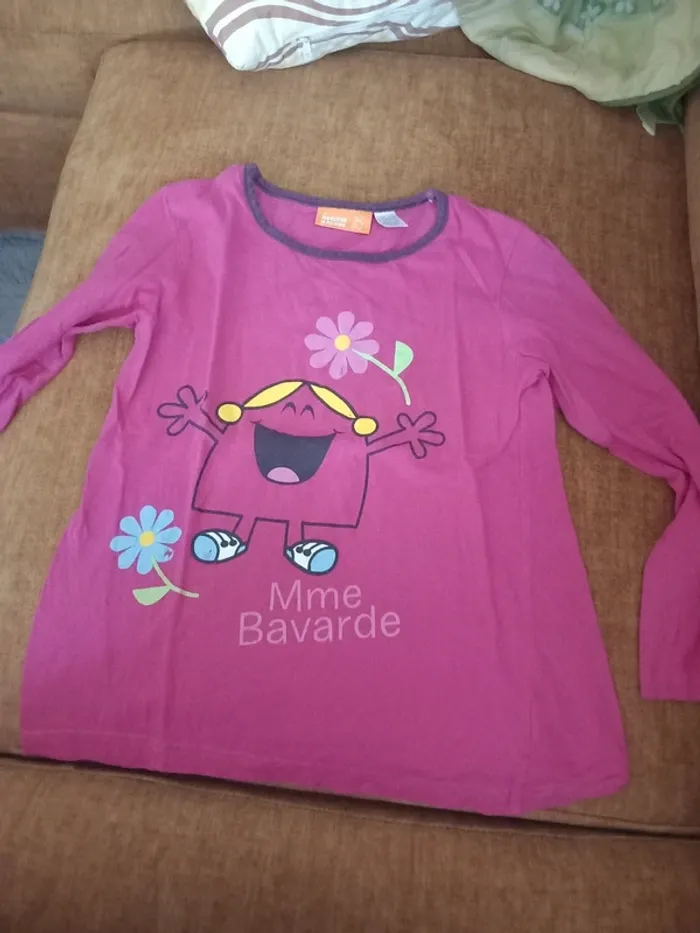 T-shirt manches longues Mme Bavarde (8 ans)