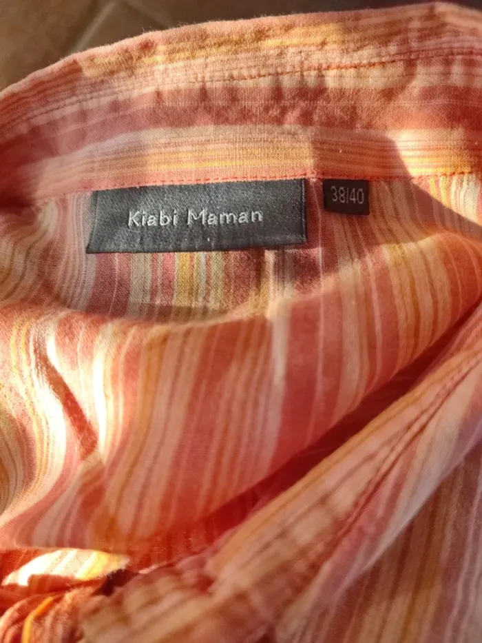 Chemise légère orange Kiabi - photo numéro 5