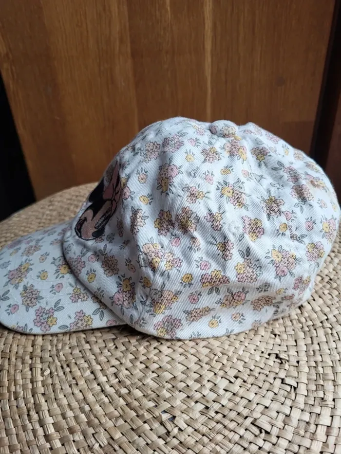 Casquette fleurie broderie Minnie Mouse Disney - photo numéro 4