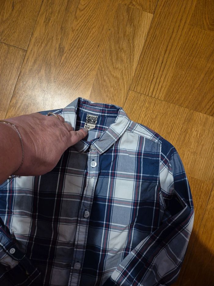 Tape à l oeil chemise carreaux taille 4 ans - photo numéro 2
