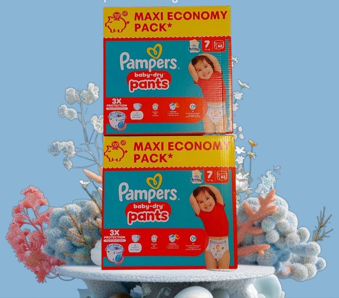 💝 PROMO 💥 COUCHES PAMPERS TAILLE 7 PANTS 👌 ENVOI DEMAIN