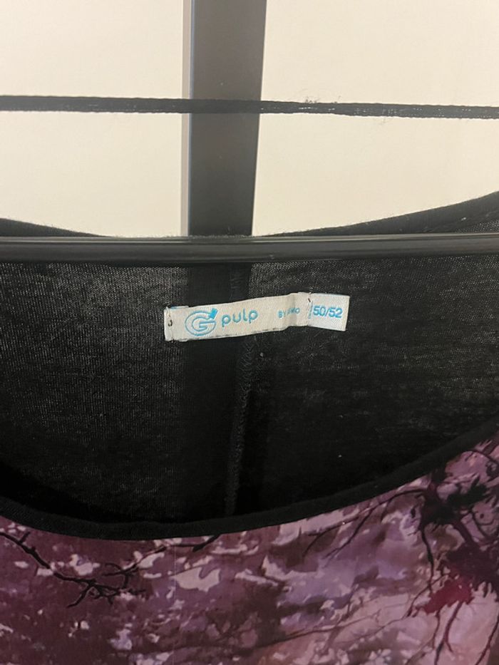Haut violet et noir Taille 50/52 - photo numéro 4