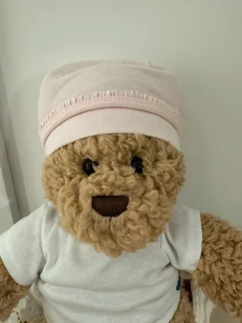 Bonnet de naissance bebe fille
