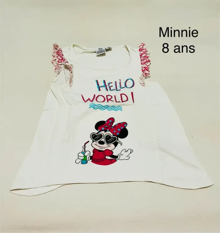 T-shirt Minnie Disney 8 ans