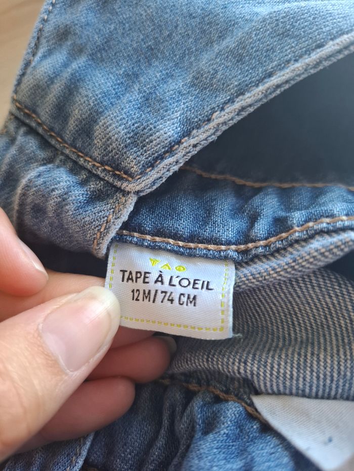 Jolie salopette/pantalon fille taille12mois. Très bon état. Marque tape à l'œil - photo numéro 10