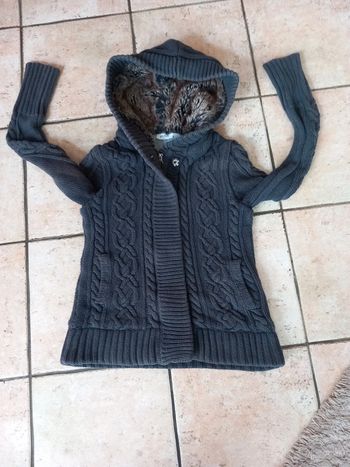 📦veste laine doublure coton gris Pimkie 38/40