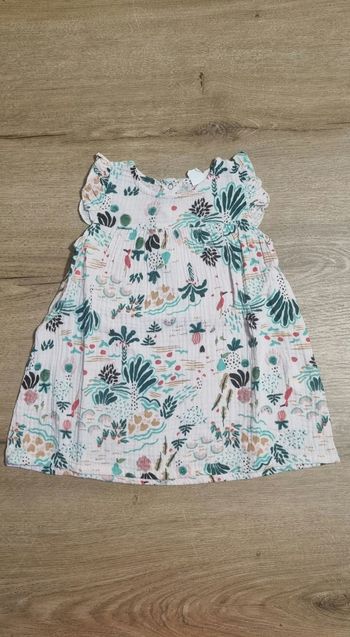 Robe en gaz de coton 12 mois