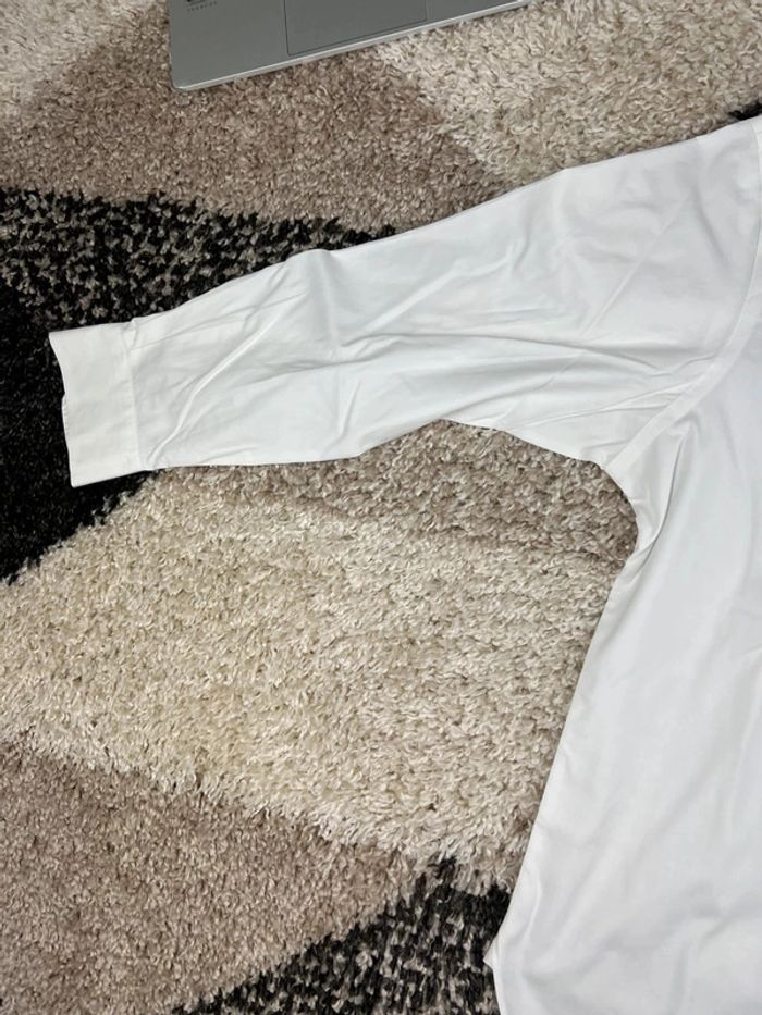 Chemise Ralph Lauren blanche logo brodé blanc nouvelle collection style old money taille L - photo numéro 6