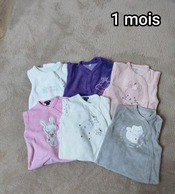 Lot pyjama velours 1 mois